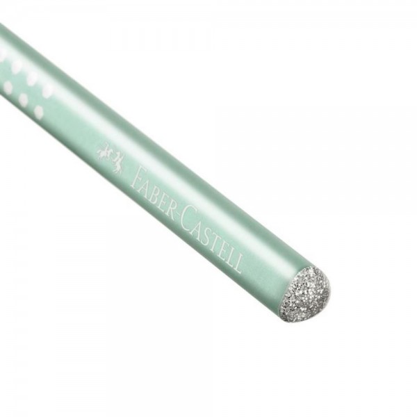 Μολύβι Faber Castell Grip sparkle μέντα 182030
