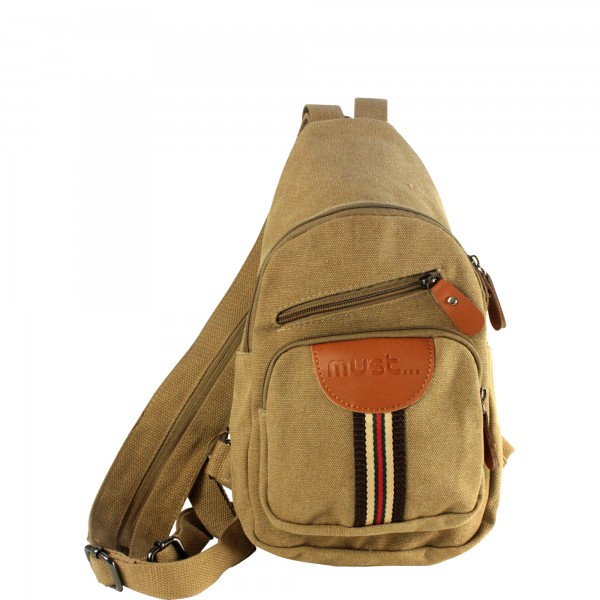 Τσαντάκι ώμου backpack MUST PRECIOUS χρώμα χακί 000579306