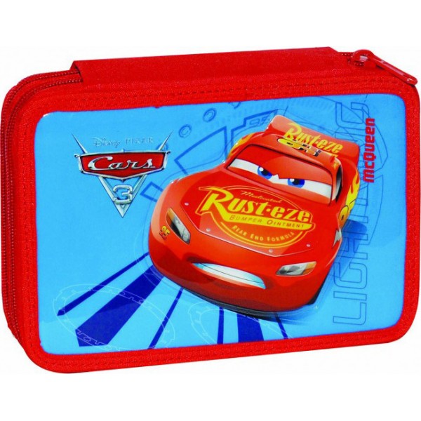 Κασετίνα διπλή  γεμάτη Cars Junior 341-58100