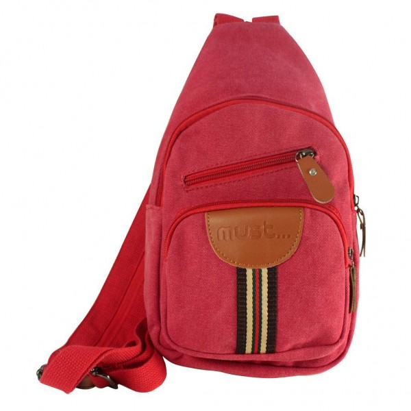 Τσαντάκι ΄ωμου backpack MUST PRECIOUS χρώμα κόκκινο 000579304