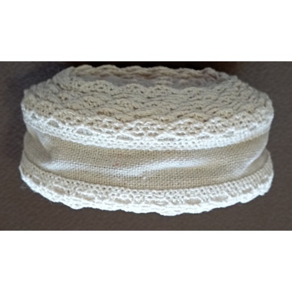 ΚΟΡΔΕΛΑ ΦΥΣΙΚΗ ΜΕ ΔΑΝΤΕΛΑ ΣΤΑ ΠΛΑΓΙΑ 4cm X 5 MEΤΡΑ