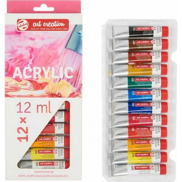 ΑΚΡΥΛΙΚΑ ΧΡΩΜΑΤΑ TALENS ART CREATION OIL COLOYR ΣΕΤ 12×12 ml 